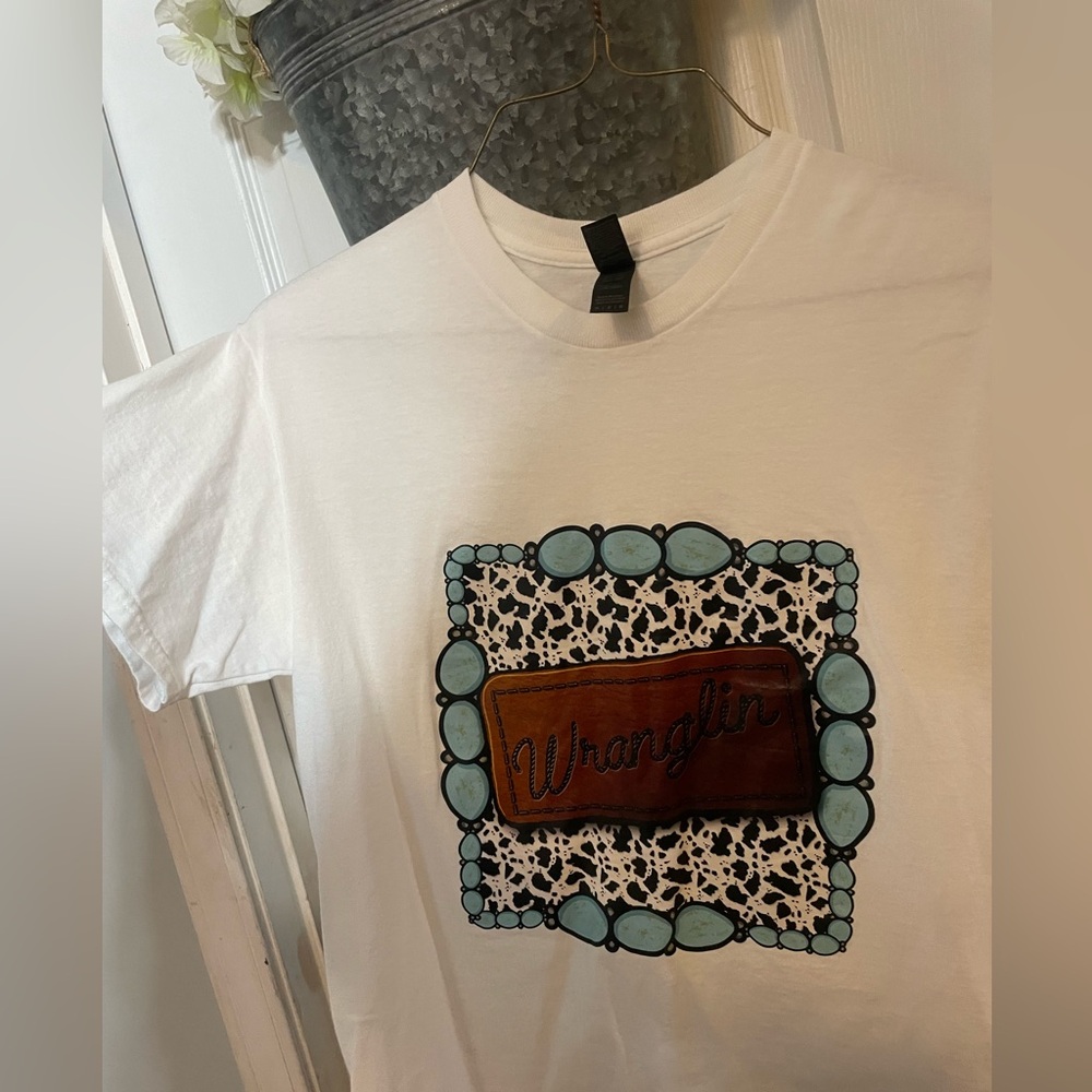 Wranglin Western Graphic Tee New size Medium